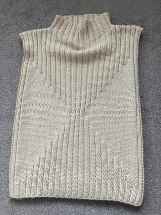 Ribbed Knit Tunic/Vest Coldharbour Mill Knitting Pattern Aran