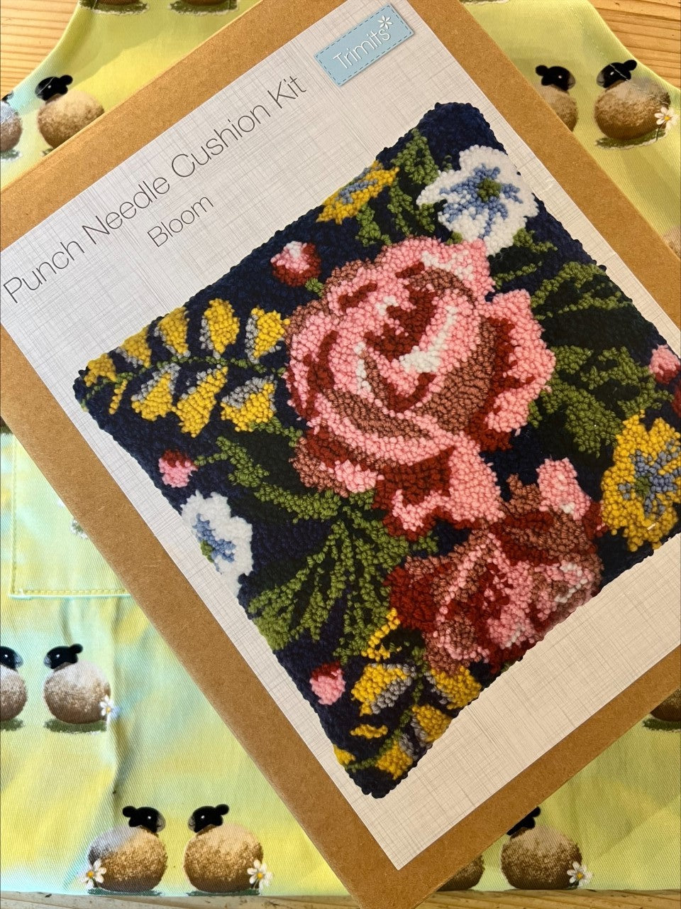 Bloom Punch Needle Cushion Kit Coldharbour Mill